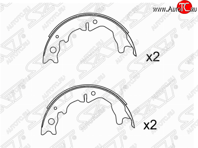 3 089 р. Колодки ручного тормоза SAT Toyota Altezza (1998-2005)  с доставкой в г. Королёв