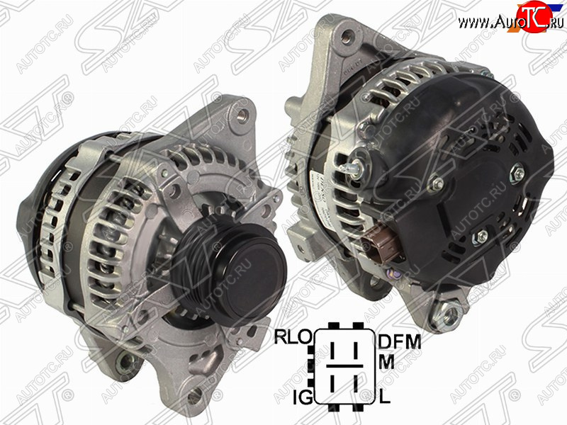 15 999 р. Генератор SAT (12V, 100A, 1,6 1ZRFAE/2,0 3ZRFAE) Toyota Auris E150 хэтчбэк 5 дв. рестайлинг (2010-2012)  с доставкой в г. Королёв