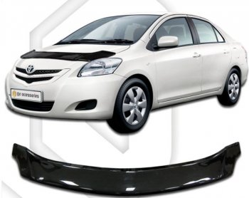 Дефлектор капота (NCP96, KSP92, SCP92) CA-Plastiс Toyota (Тойота) Belta/Yaris (белта)  XP90 (2005-2012) XP90 седан