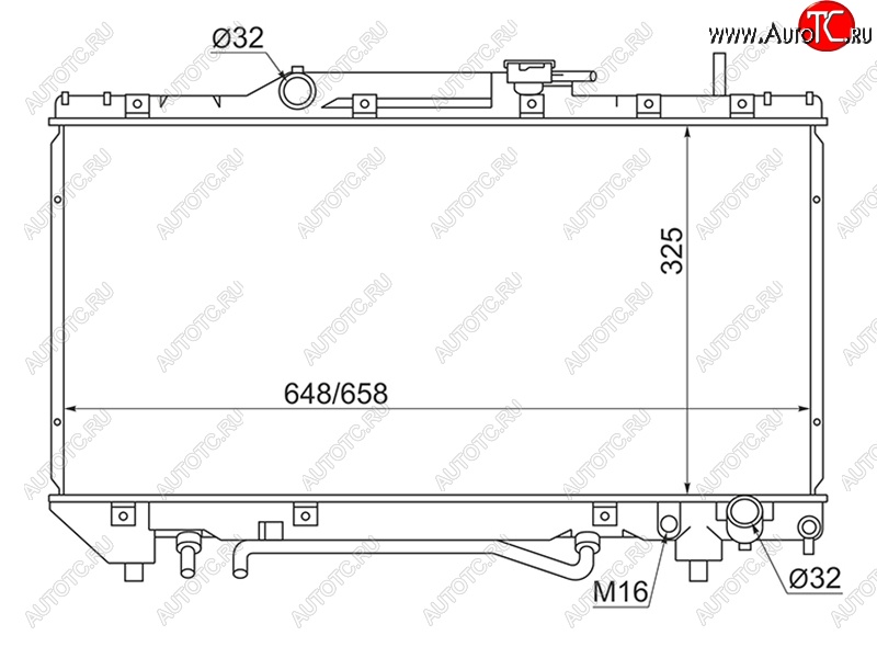 7 499 р. Радиатор двигателя (пластинчатый, МКПП/АКПП,	3SFE/3SGE/4SFE) SAT  Toyota Caldina ( T190,  T210) - Corona  T190  с доставкой в г. Королёв