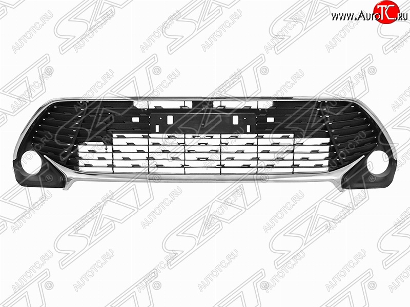 8 199 р. Решётка в передний бампер (с оправами) (RUSSIAN TYPE) SAT  Toyota Camry  XV55 (2017-2018) 2-ой рестайлинг  с доставкой в г. Королёв