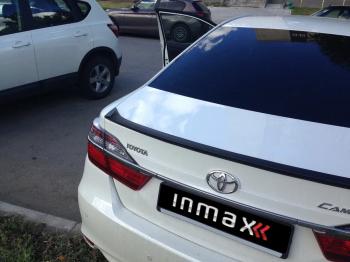 5 499 р. Лип спойлер INMAX  Toyota Camry ( XV50,  XV55) (2011-2018) дорестайлинг, 1-ый рестайлинг, 2-ой рестайлинг (неокрашенный)  с доставкой в г. Королёв. Увеличить фотографию 2