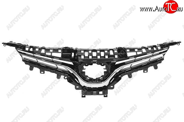5 399 р. Решётка радиатора (с хром молдингом) SAT Toyota Camry XV70 дорестайлинг (2017-2021)  с доставкой в г. Королёв