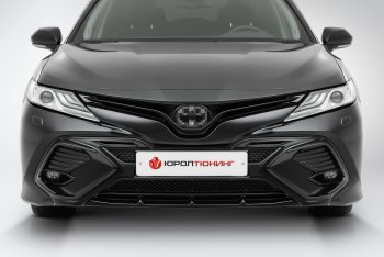 16 999 р. Накладка в центральный воздухозаборник переднего бампера Harius  Toyota Camry  XV70 (2017-2021) дорестайлинг (Неокрашенная)  с доставкой в г. Королёв. Увеличить фотографию 5