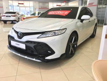 24 999 р. Решетка в передний бампер HEMMES  Toyota Camry  XV70 (2017-2021) дорестайлинг (неокрашенная)  с доставкой в г. Королёв. Увеличить фотографию 2