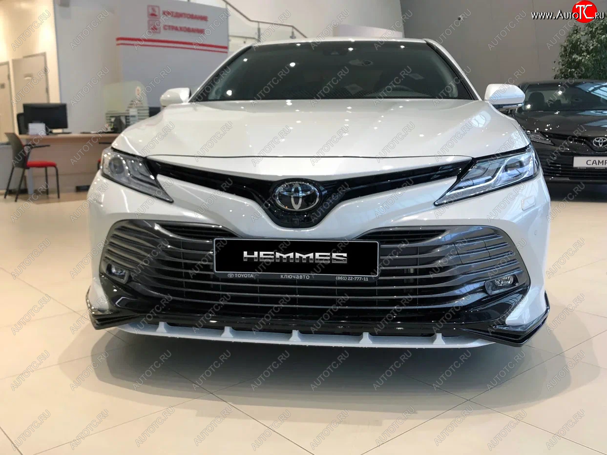 16 899 р. Накладка переднего бампера HEMMES  Toyota Camry  XV70 (2017-2021) дорестайлинг  с доставкой в г. Королёв