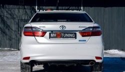 4 649 р. Козырёк на заднее стекло Tuning-Sport Toyota Camry XV55 2-ой рестайлинг (2017-2018) (Неокрашенный)  с доставкой в г. Королёв. Увеличить фотографию 4