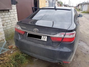 2 799 р. Лип спойлер АВТОКРАТ Toyota Camry XV55 1-ый рестайлинг (2014-2017) (Неокрашенный)  с доставкой в г. Королёв. Увеличить фотографию 5