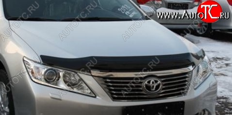 3 199 р. Дефлектор капота NovLine-Autofamily (рестайлинг)  Toyota Camry  XV50 (2011-2014) дорестайлинг  с доставкой в г. Королёв