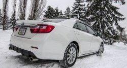 3 599 р. Диффузор заднего бампера Sport  Toyota Camry  XV50 (2011-2014) дорестайлинг (Под окраску, Неокрашенный)  с доставкой в г. Королёв. Увеличить фотографию 2