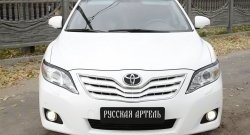 1 269 р. Реснички на фары (рестайлинг) RA Toyota Camry XV40 рестайлинг (2009-2011) (Неокрашенные)  с доставкой в г. Королёв. Увеличить фотографию 3