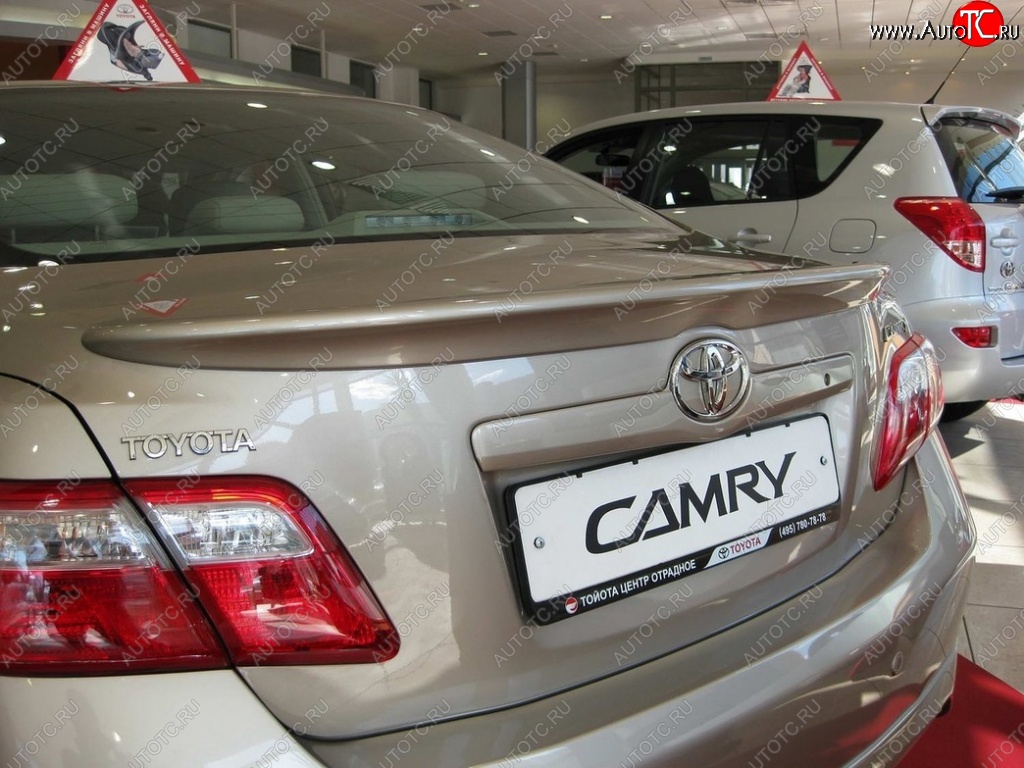 2 789 р. Лип спойлер ОEМ  Toyota Camry  XV40 (2009-2011) рестайлинг (Неокрашенный)  с доставкой в г. Королёв