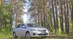 1 099 р. Реснички на фары RA Toyota Corolla E140 седан рестайлинг (2009-2013) (Неокрашенные)  с доставкой в г. Королёв. Увеличить фотографию 2