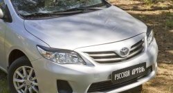 1 099 р. Реснички на фары RA Toyota Corolla E140 седан рестайлинг (2009-2013) (Неокрашенные)  с доставкой в г. Королёв. Увеличить фотографию 4