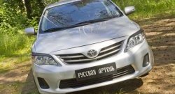 1 099 р. Реснички на фары RA Toyota Corolla E140 седан рестайлинг (2009-2013) (Неокрашенные)  с доставкой в г. Королёв. Увеличить фотографию 5