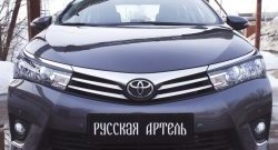 1 169 р. Реснички на фары RA Toyota Corolla E180 дорестайлинг (2013-2016) (Неокрашенные)  с доставкой в г. Королёв. Увеличить фотографию 3