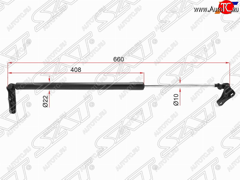 1 079 р. Левый упор багажника SAT  Toyota Estima  AHR10,XR30, XR40 (2000-2006)  с доставкой в г. Королёв