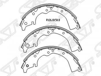 Колодки тормозные SAT (задние) Toyota Estima XR10,XR20 (1990-1999)