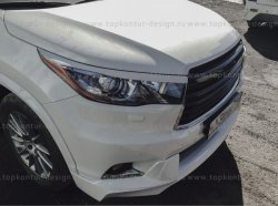 5 399 р. Решётка радиатора TopKontur Design  Toyota Highlander  XU50 (2013-2017) дорестайлинг  с доставкой в г. Королёв. Увеличить фотографию 6