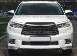 5 399 р. Решётка радиатора TopKontur Design Toyota Highlander XU50 дорестайлинг (2013-2017)  с доставкой в г. Королёв. Увеличить фотографию 7