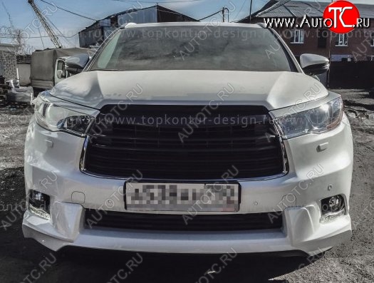 5 399 р. Решётка радиатора TopKontur Design  Toyota Highlander  XU50 (2013-2017) дорестайлинг  с доставкой в г. Королёв