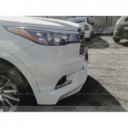 2 199 р. Реснички на фары TopKontur Design Toyota Highlander XU50 дорестайлинг (2013-2017) (Неокрашенные)  с доставкой в г. Королёв. Увеличить фотографию 4