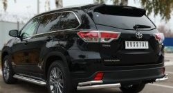 33 999 р. Широкая защита порогов SLITKOFF  Toyota Highlander  XU50 (2013-2017) дорестайлинг  с доставкой в г. Королёв. Увеличить фотографию 3