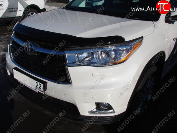 3 169 р. Дефлектор капота SIM Toyota Highlander XU50 дорестайлинг (2013-2017)  с доставкой в г. Королёв