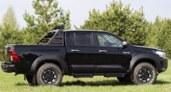 9 999 р. Молдинги дверей RA (комплект)  Toyota Hilux  AN120 (2016-2020) дорестайлинг (Поверхность глянец (под окраску), Неокрашенные)  с доставкой в г. Королёв. Увеличить фотографию 5