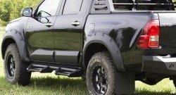 3 499 р. Брызговики под расширители колесных арок с выносом 50 мм RA  Toyota Hilux  AN120 (2016-2020) дорестайлинг  с доставкой в г. Королёв. Увеличить фотографию 4