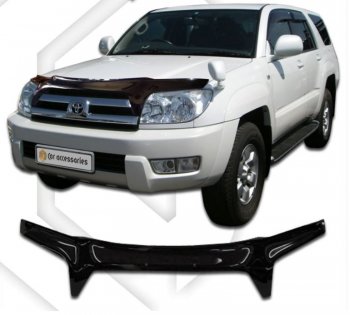 Дефлектор капота (N215) CA-Plastiс Toyota (Тойота) Hilux Surf (Хайлюкс)  N210 (2002-2005) N210 дорестайлинг