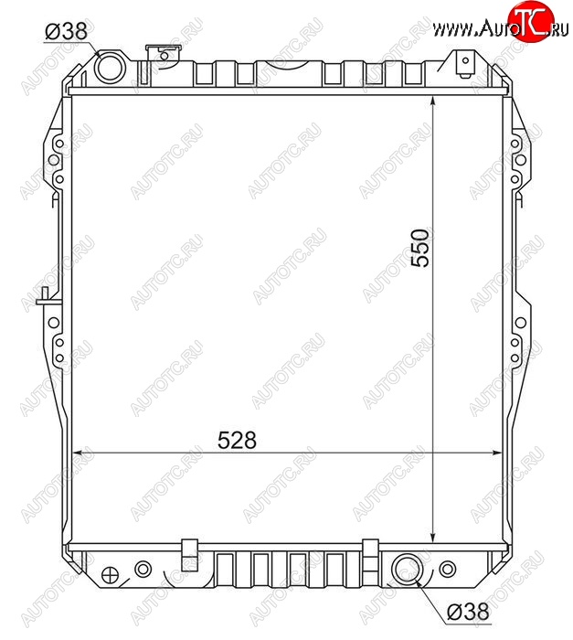 23 549 р. Радиатор двигателя SAT Toyota Hilux Surf N120,N130 5 дв. дорестайлинг (1989-1991)  с доставкой в г. Королёв