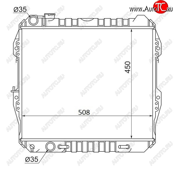 12 999 р. Радиатор двигателя SAT Toyota Hilux Surf N120,N130 5 дв. дорестайлинг (1989-1991)  с доставкой в г. Королёв