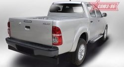 9 899 р. Пороги из алюминиевого профиля Souz-96 Toyota Hilux AN20,AN30  2-ой рестайлинг (2011-2016)  с доставкой в г. Королёв. Увеличить фотографию 2