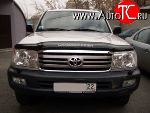 3 169 р. Дефлектор капота NovLine Toyota Land Cruiser 100 дорестайлинг (1998-2002)  с доставкой в г. Королёв