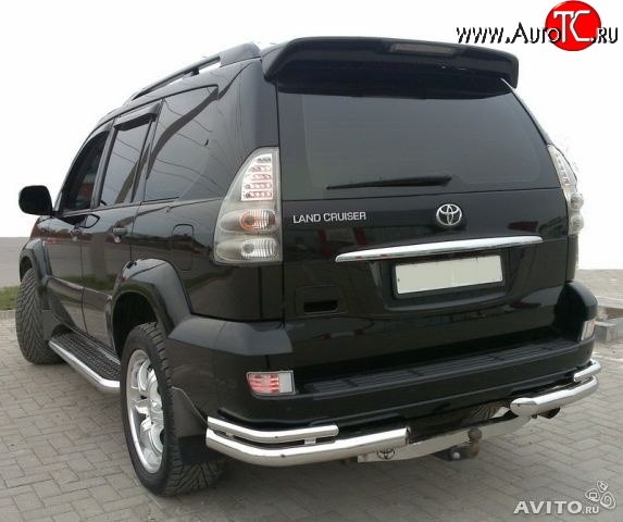 7 899 р. Спойлер Style Toyota Land Cruiser Prado J120 (2002-2009) (Неокрашенный)  с доставкой в г. Королёв