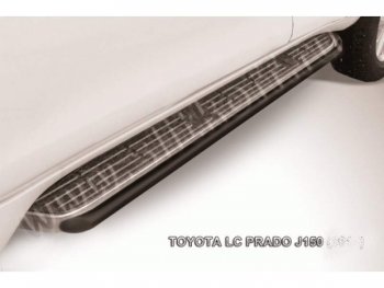 Защита штатного порога d42 Slitkoff Toyota (Тойота) Land Cruiser Prado (Лэнд)  J150 (2017-2020) J150 2-ой рестайлинг