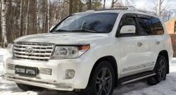 959 р. Реснички на фары RA Toyota Land Cruiser 200 1-ый рестайлинг (2012-2015) (Неокрашенные)  с доставкой в г. Королёв. Увеличить фотографию 4