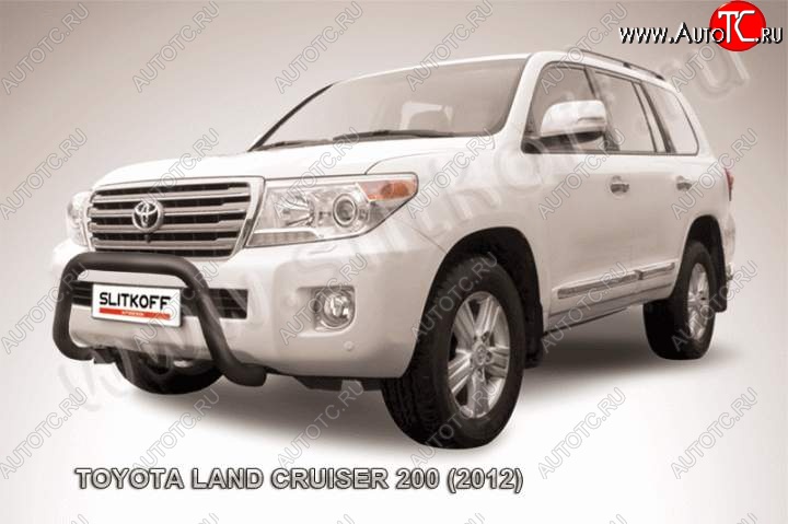 20 599 р. Кенгурятник d76 низкий мини Toyota Land Cruiser 200 1-ый рестайлинг (2012-2015) (Цвет: серебристый)  с доставкой в г. Королёв