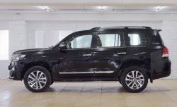 16 499 р. Защита порогов из круглой трубы диаметром 42 мм SLITKOFF  Toyota Land Cruiser  200 (2015-2021) 2-ой рестайлинг  с доставкой в г. Королёв. Увеличить фотографию 2