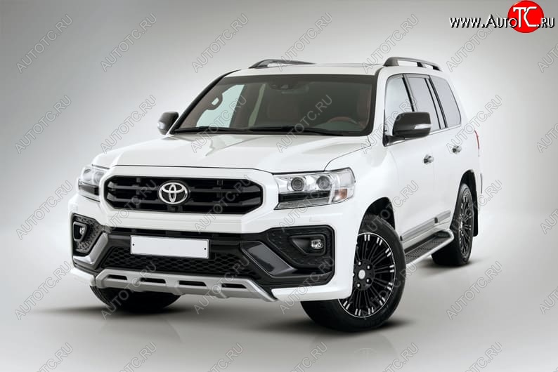 54 999 р. Бампер передний THOR Toyota Land Cruiser 200 2-ой рестайлинг (2015-2021) (Неокрашенный)  с доставкой в г. Королёв