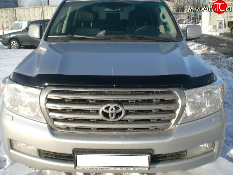 3 169 р. Дефлектор капота NovLine  Toyota Land Cruiser  200 (2007-2012) дорестайлинг  с доставкой в г. Королёв