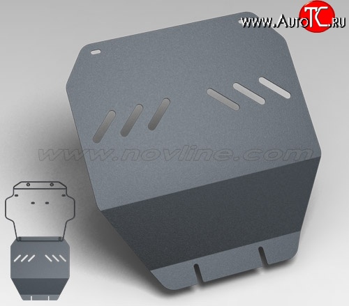 1 169 р. Защита коробки передач Novline (2008-2009) (4.7/4.5, АКПП, 3 мм) Toyota Land Cruiser 200 дорестайлинг (2007-2012)  с доставкой в г. Королёв