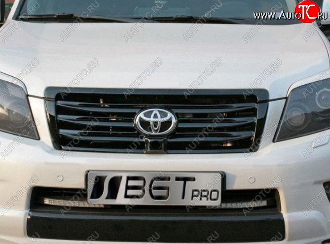 7 499 р. Решётка радиатора ELFORD Style (под камеру)  Toyota Land Cruiser Prado  J150 (2009-2013) дорестайлинг (Неокрашенная)  с доставкой в г. Королёв