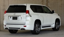 14 099 р. Пластиковые пороги Mz SPEED Toyota Land Cruiser Prado J150 дорестайлинг (2009-2013)  с доставкой в г. Королёв. Увеличить фотографию 2