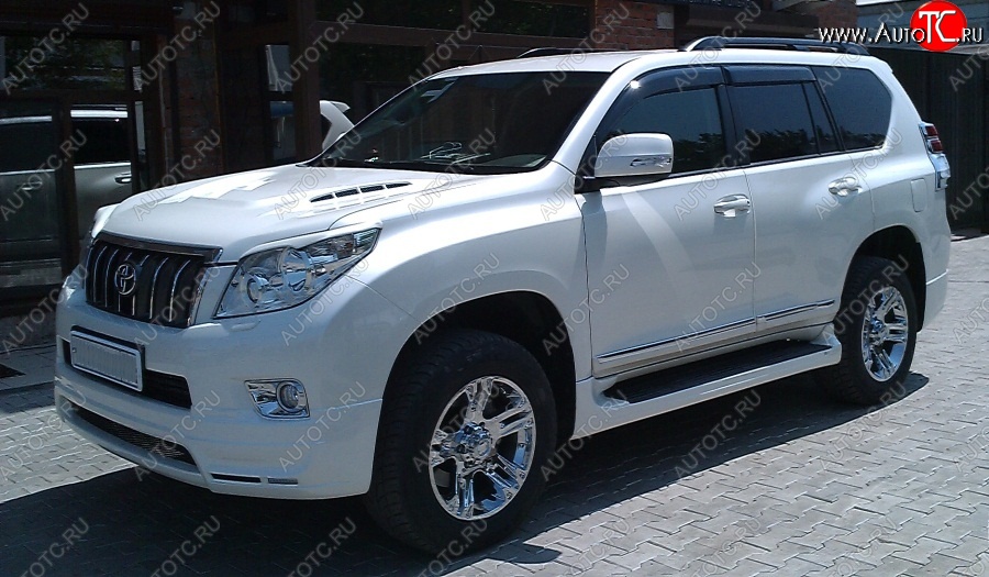 14 099 р. Пластиковые пороги Mz SPEED Toyota Land Cruiser Prado J150 дорестайлинг (2009-2013)  с доставкой в г. Королёв