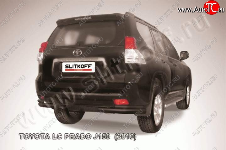 12 699 р. Уголки d76+d42 двойные Toyota Land Cruiser Prado J150 дорестайлинг (2009-2013) (Цвет: серебристый)  с доставкой в г. Королёв