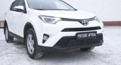 1 939 р. Защитная сетка решетки переднего бампера РА Toyota RAV4 XA40 5 дв. рестайлинг (2015-2019)  с доставкой в г. Королёв. Увеличить фотографию 2