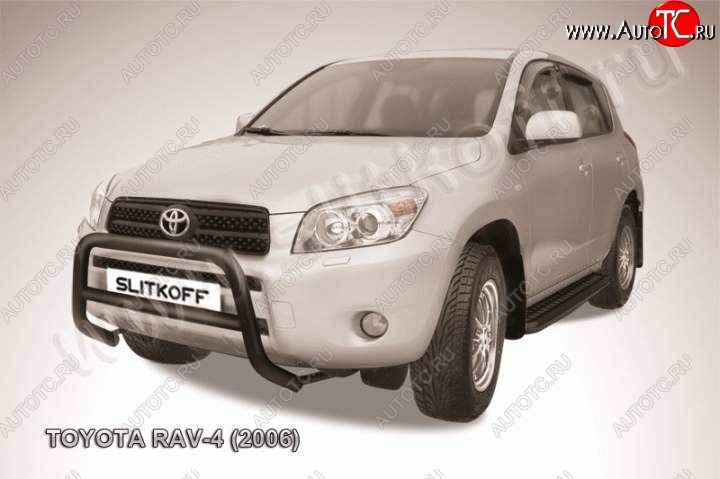 15 399 р. Кенгурятник d57 низкий Toyota RAV4 XA305 5 дв. дорестайлинг (2005-2009) (Цвет: серебристый)  с доставкой в г. Королёв