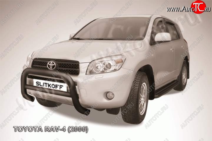 20 999 р. Кенгурятник d76 низкий Toyota RAV4 XA305 5 дв. дорестайлинг (2005-2009) (Цвет: серебристый)  с доставкой в г. Королёв